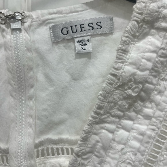 GUESS • Naya Eyelet Dress • White - Picture 8 of 11